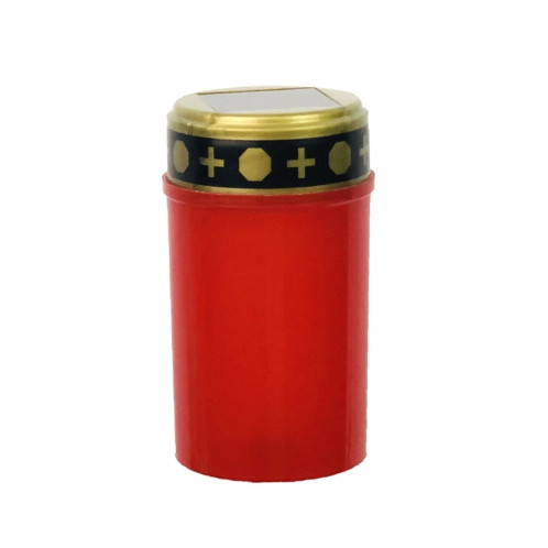 Lumière de tombe à induction solaire, bougie d'extérieur à LED étanche, spécification : sans clous de terre, rouge SH5901708-37